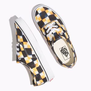 Vans Bayan Spor Ayakkabı Double Check Authentic Mavi/Sarı | 68393-457